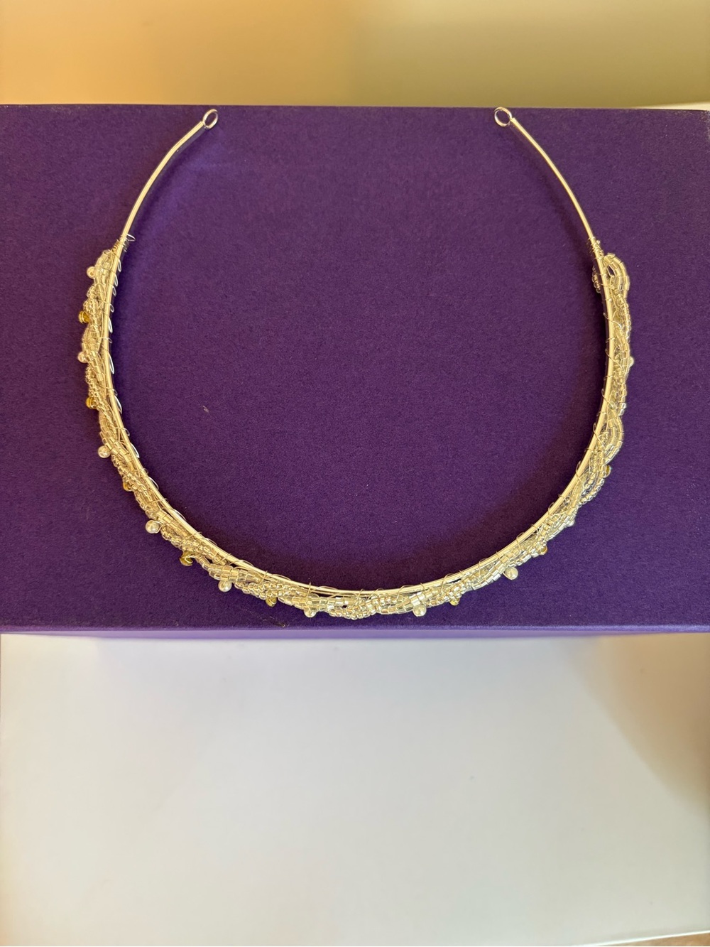 Delicate silver tiara